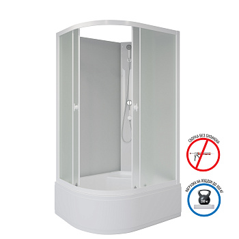 Душевая кабина Niagara Promo P120/90/40R/MT/BK 120х90 асимметричная Душевая кабина Niagara Promo P120/90/40R/MT/BK 120х90 асимметричная